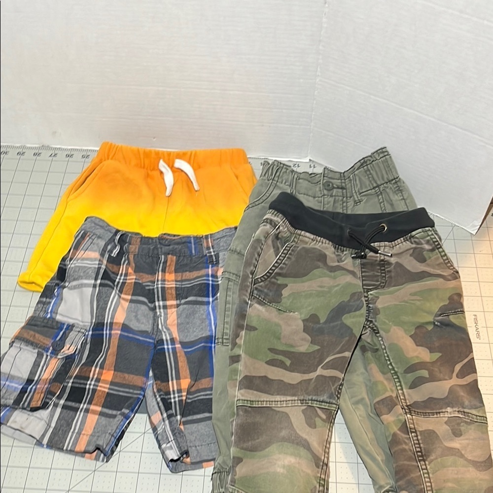 Wonder Nation Orange and Green Casual Shorts and pants bundle